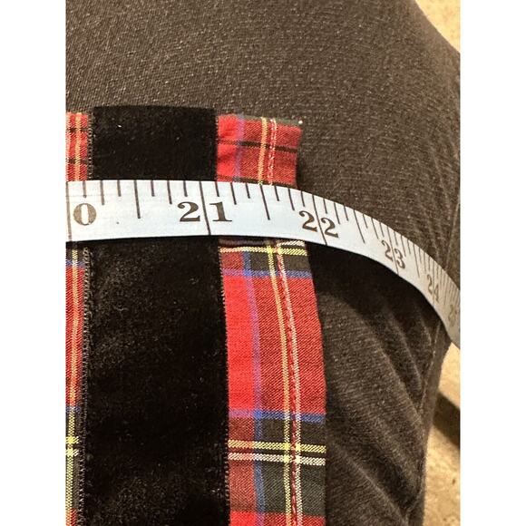 Sail To Sable XXS Tartan Plaid Velvet Trim Tunic Popover Top Tuckernuck Shirt - Picture 12 of 12